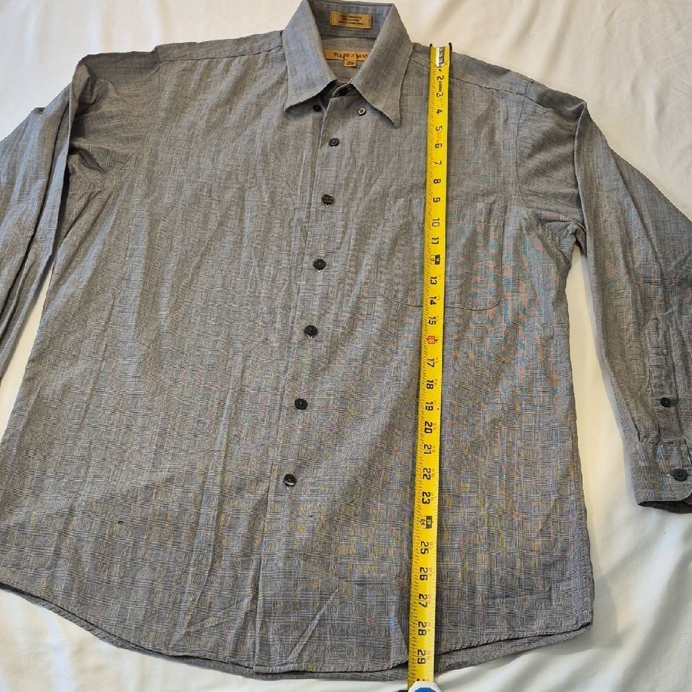 Today's Man Long Sleeve Dress Shirt with Classic Collar - Picture 3 of 11